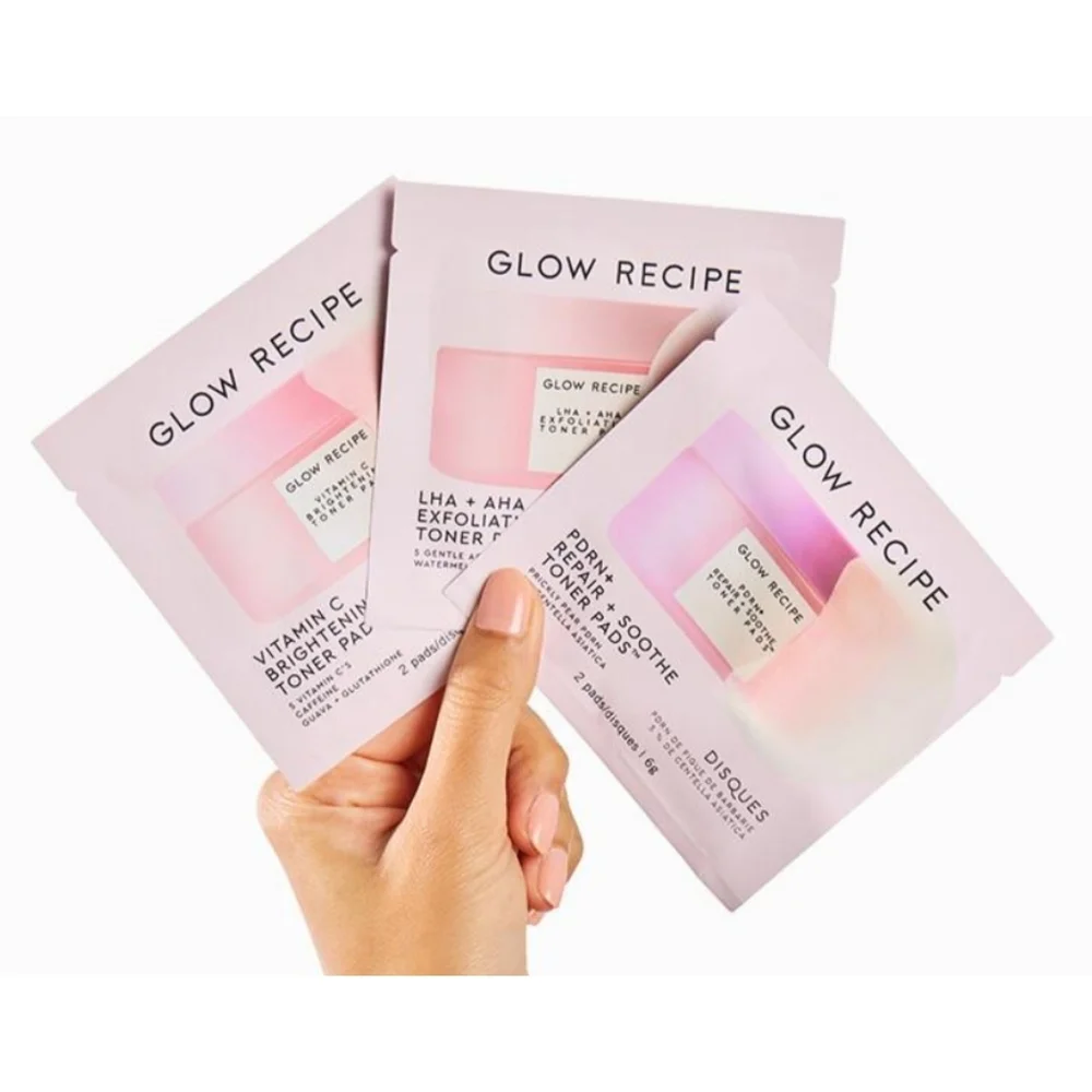 🔴 GLOW RECIPE Toner Pad Collection Set - 6 Toner Pads
